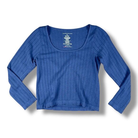 Anthropology Stretch Ribbed Top Sz M - Picture 1 of 10